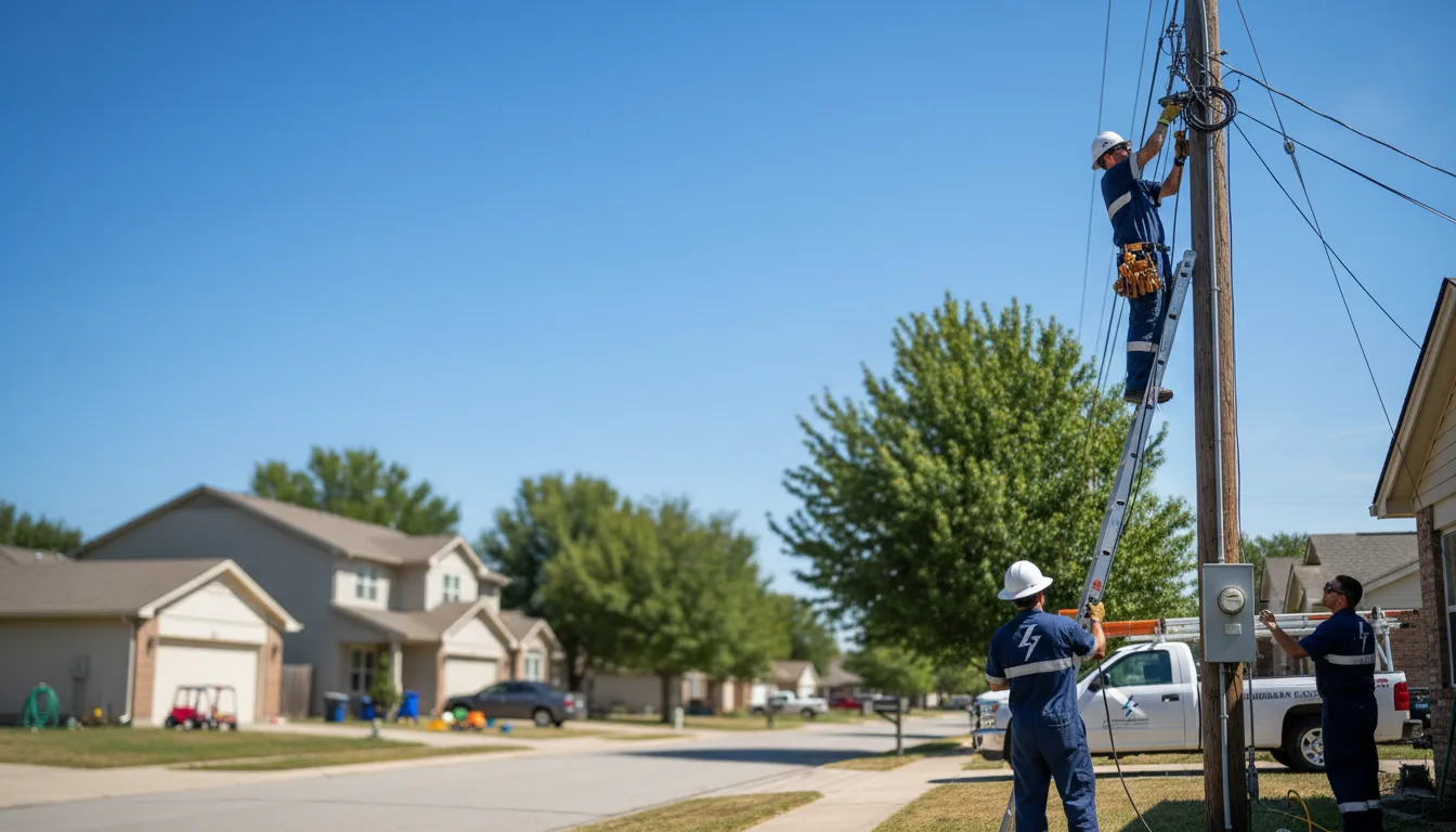 Residential electrician providing installation services in Roxana, IL